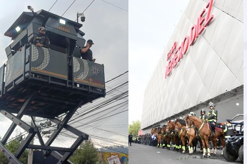 Por el partido Toluca vs Tigres blindan el Estadio Nemesio Díez